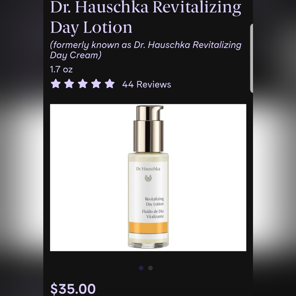 Dr. Hauschka revitalizing day cream